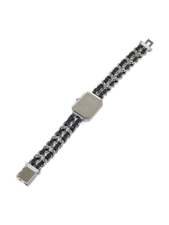 Chanel Premier Iconic Chain L Watch Stainless Steel Leather Quartz Black Dial main image 10